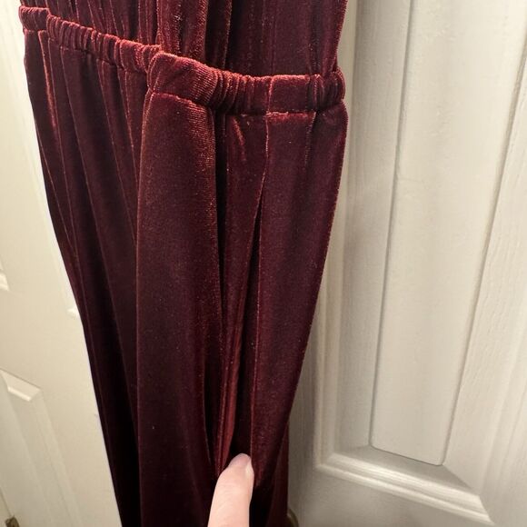 1.State The Nomad Rich Red Velvet Romper Women’s Size Small Christmas Holidays - Picture 4 of 9